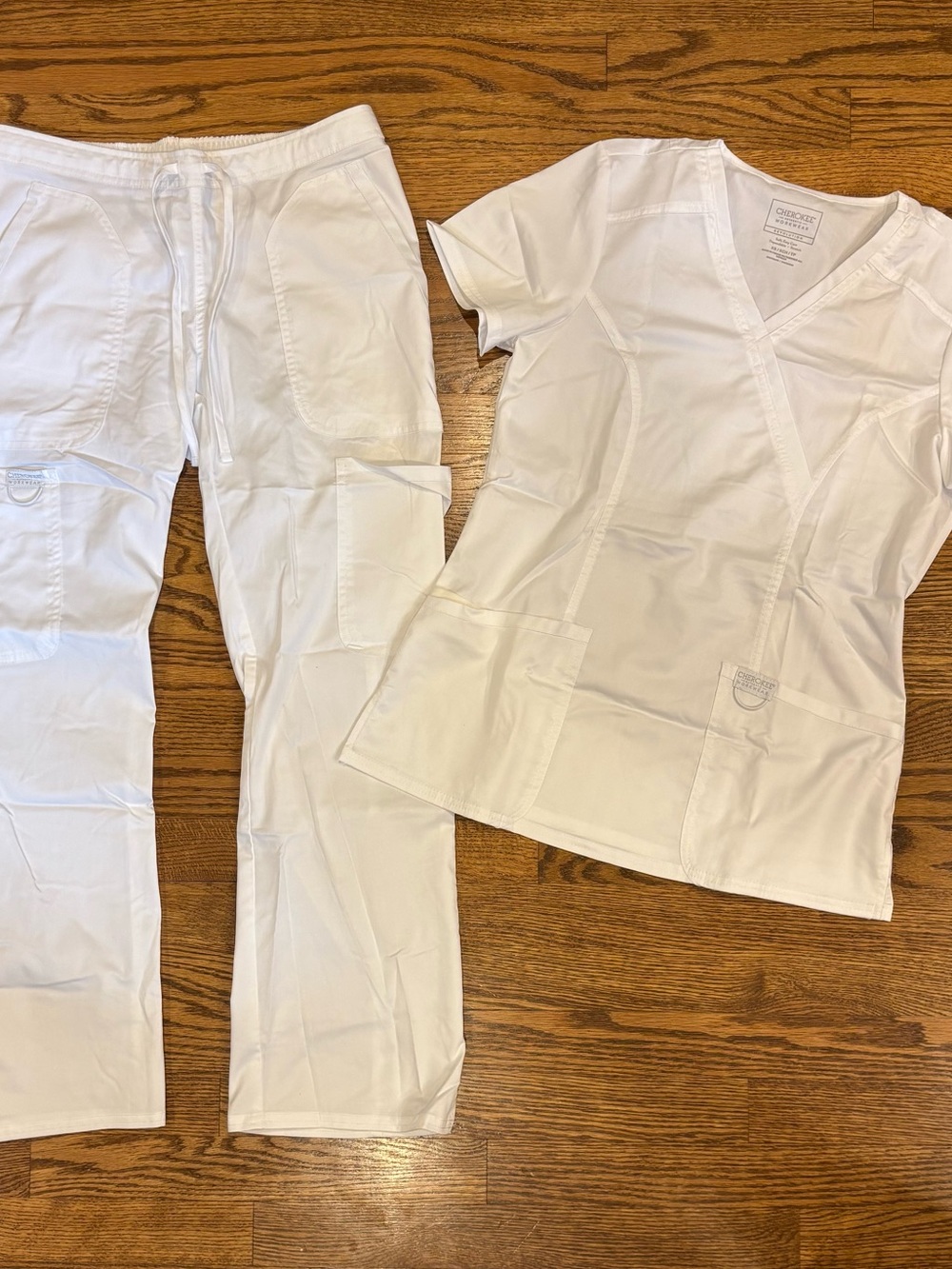 Women's White Scrub Set